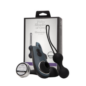 Buy a Fifty Shades X Womanizer Desire Blooms 3pc Gift Set vibrator.