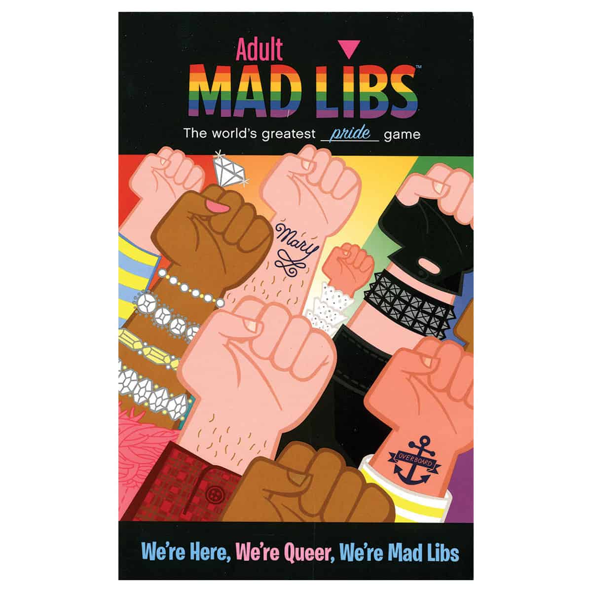 Buy  We're Here  We're Queer  We're Mad Libs book for her.