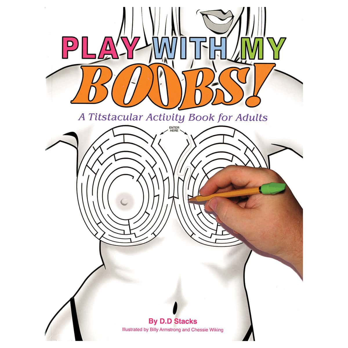 Buy A Titstacular Activity Book for Adults Play with My Boobs  Activity Book book for her.