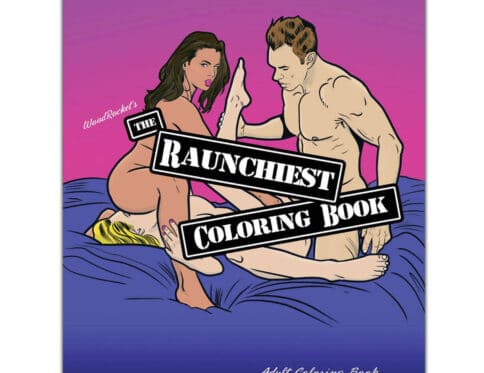 Buy  wood rocket raunchiest coloring book book for her.