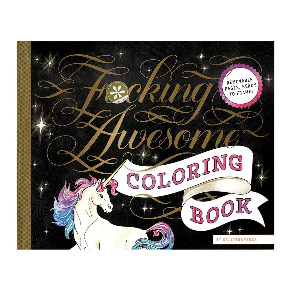 Buy  Calligraphuck F*cking Awesome Coloring Book book for her.