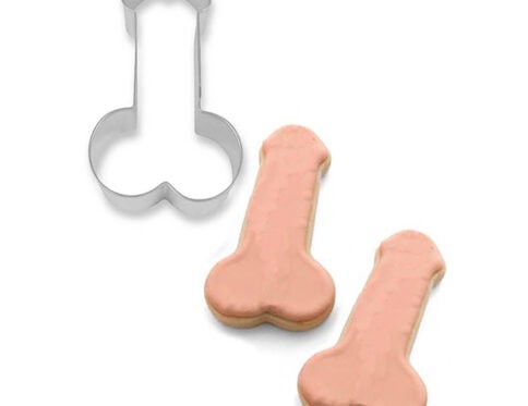 Buy  glitterati penis cookie cutter book for her.