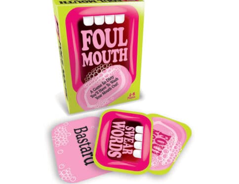 Buy  foul mouth card game book for her.