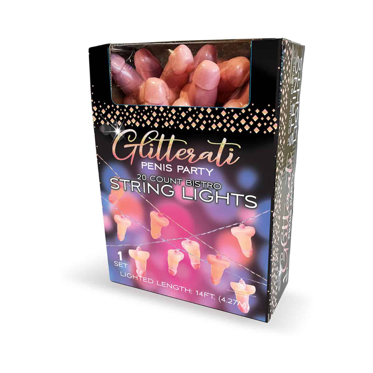 Buy  Glitterati Penis Party String Lights 14 ft. book for her.