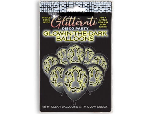 Buy  glitterati penis party glow in the dark balloons book for her.