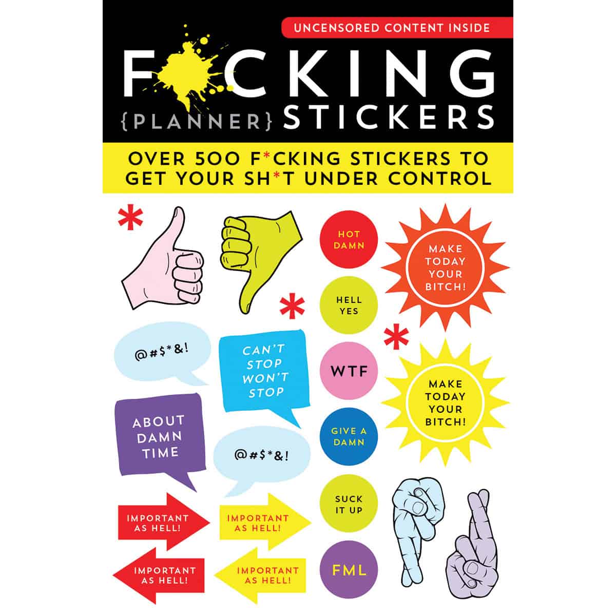 Buy Over 500 F*cking Stickers to Get Your Sh*t Under Control F*cking Planner Stickers book for her.