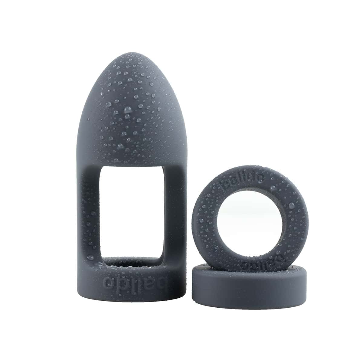 Balldo Set Steel Grey Waterproof dildo stabilizers are made by Balldo and are found on sale at herVibrators.com often.