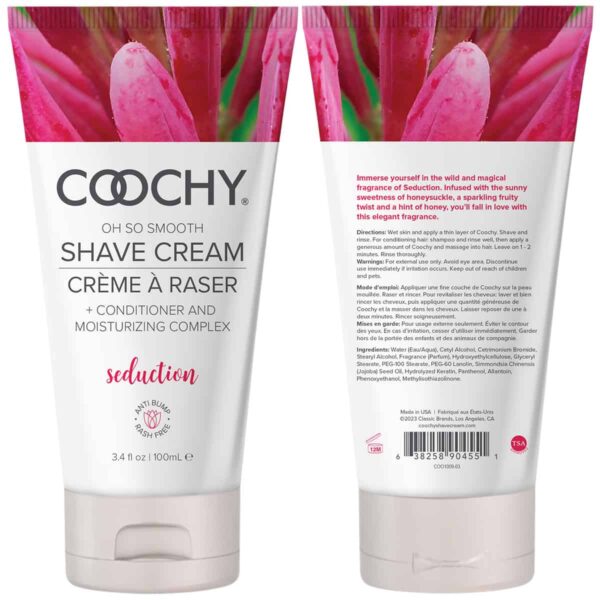 Best Coochy Shave Cream 3.4oz - Seduction her care Coochy shave on sale at herVibrators.com.