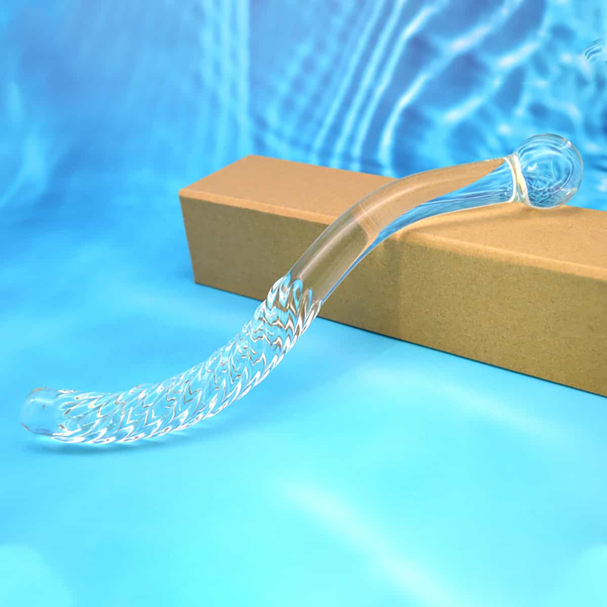 Deluxe Acrylic Crystal Wand dildo made by Nectar on sale at herVibrators.com