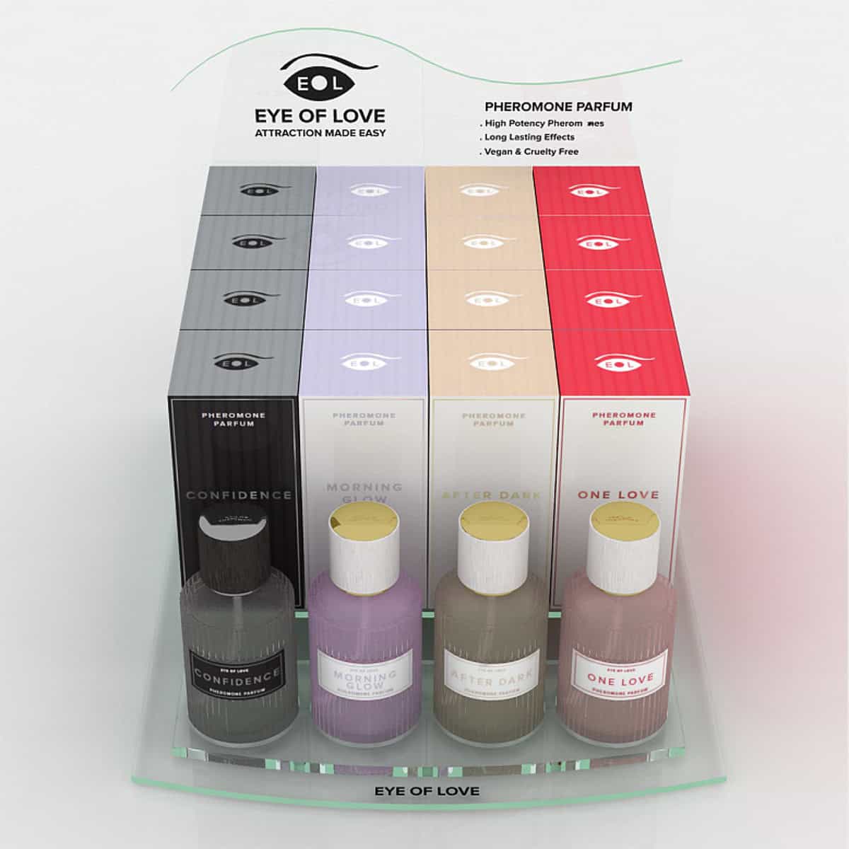 A top choice for Vegans, Eye of Love Parfum 50Ml Deluxe Prepack 4X4 Assorted (Testers Included) personal vegan lubricant by Eye of Love is for sale at herVibrators.com.