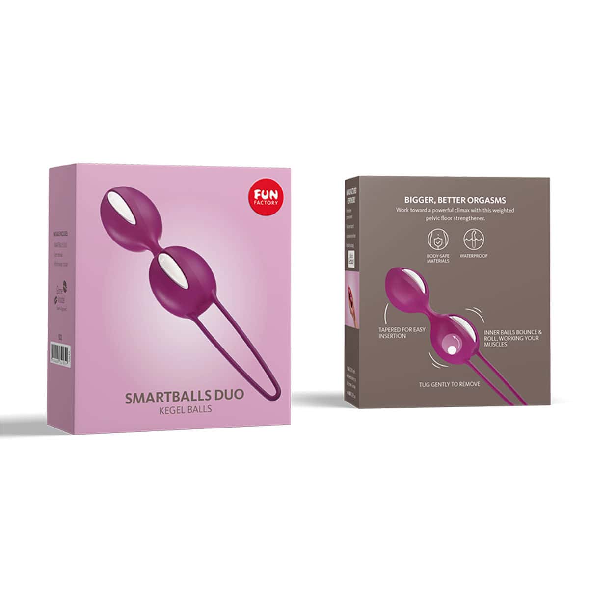 Buy Fun Factory Smartballs Duo White Grape kegel exercise device for pelvic floor muscle strengthening.