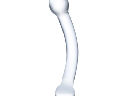 Glas curved glass g spot stimulator 7 quot  dildo made by glas on sale at hervibrators. Com