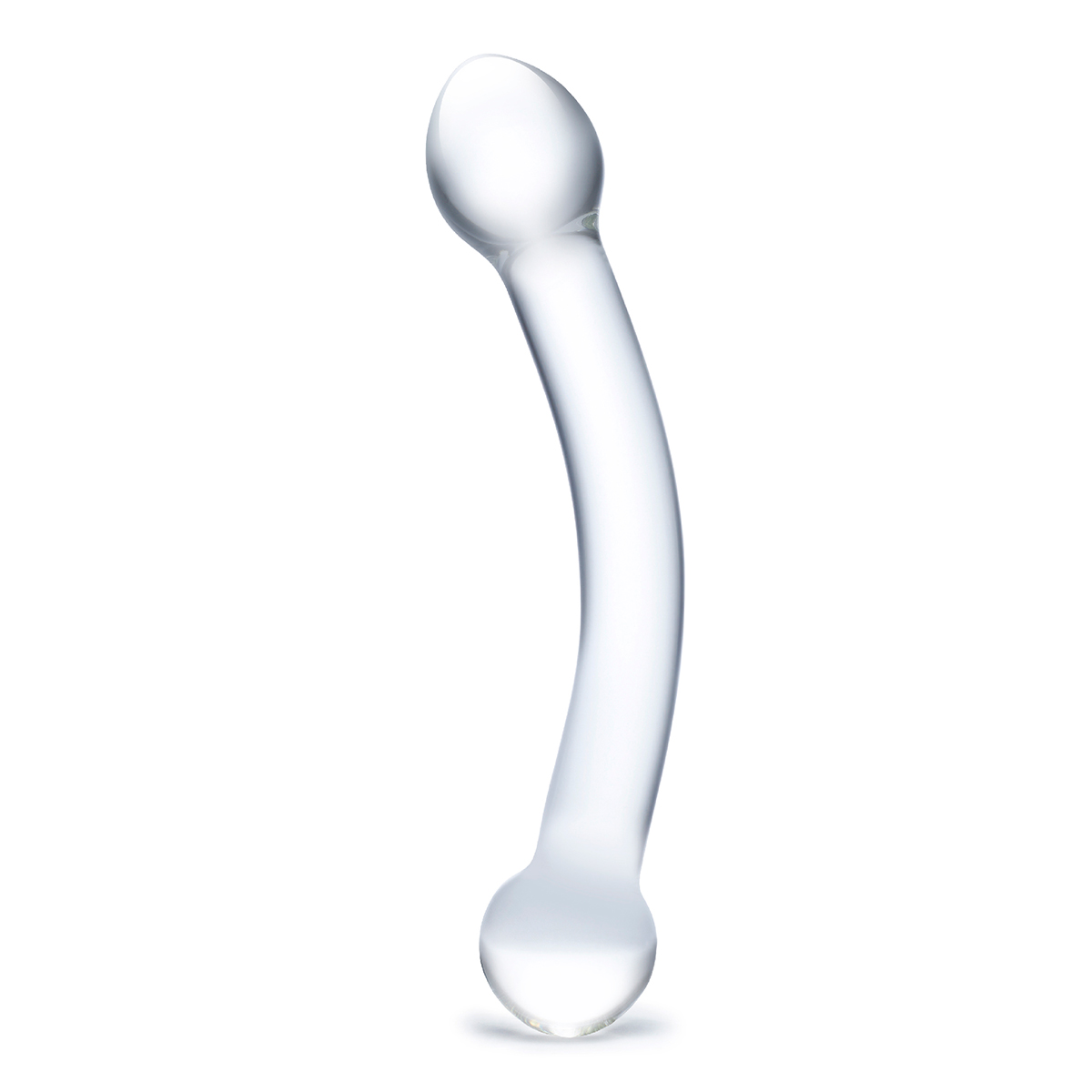 GLAS Curved Glass G Spot Stimulator 7 quot  dildo made by Glas on sale at herVibrators.com