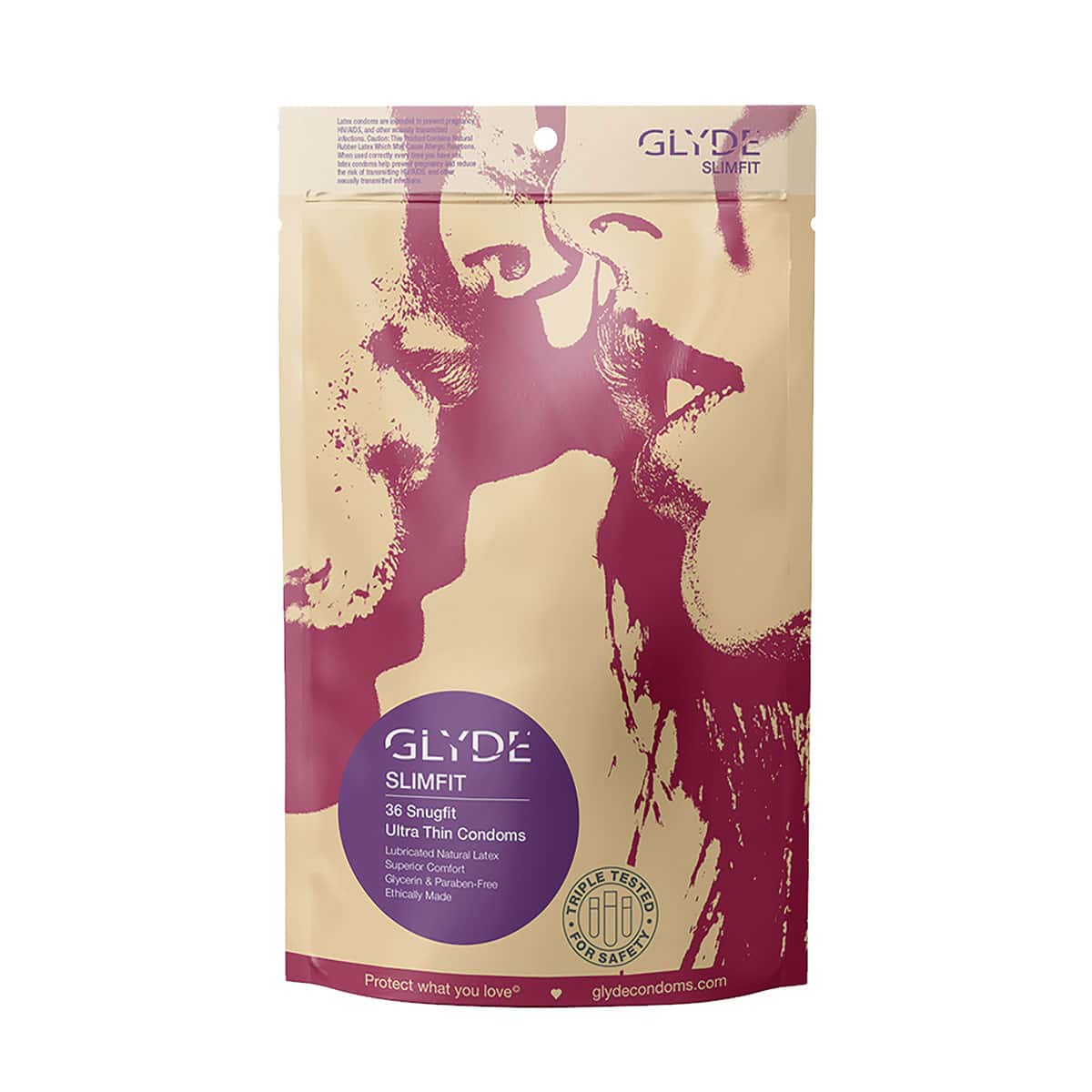 Best Glyde Slimfit Condoms 36pk her care Glyde condoms on sale at herVibrators.com.