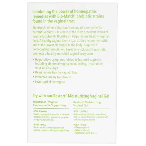 Good Clean Love BiopHresh Vaginal Probiotic -10ct intimate cleansers and personal cleansing care by Good Clean Love.