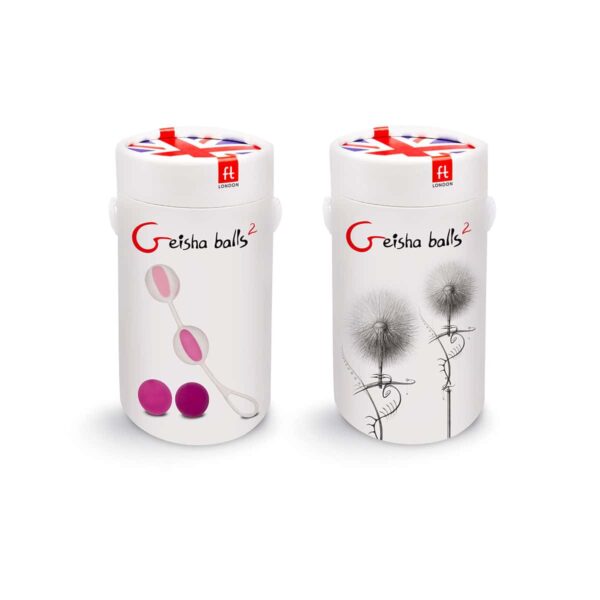 Buy Gvibe Geisha Balls 2 Pink kegel exercise device for pelvic floor muscle strengthening.