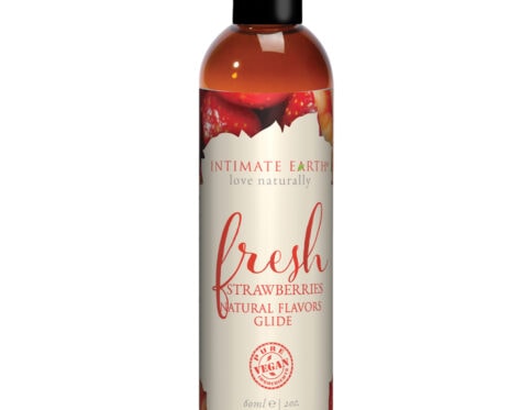 Best intimate earth flavored glide - fresh strawberries 2oz personal organic lubricant by intimate earth for sale at hervibrators. Com.