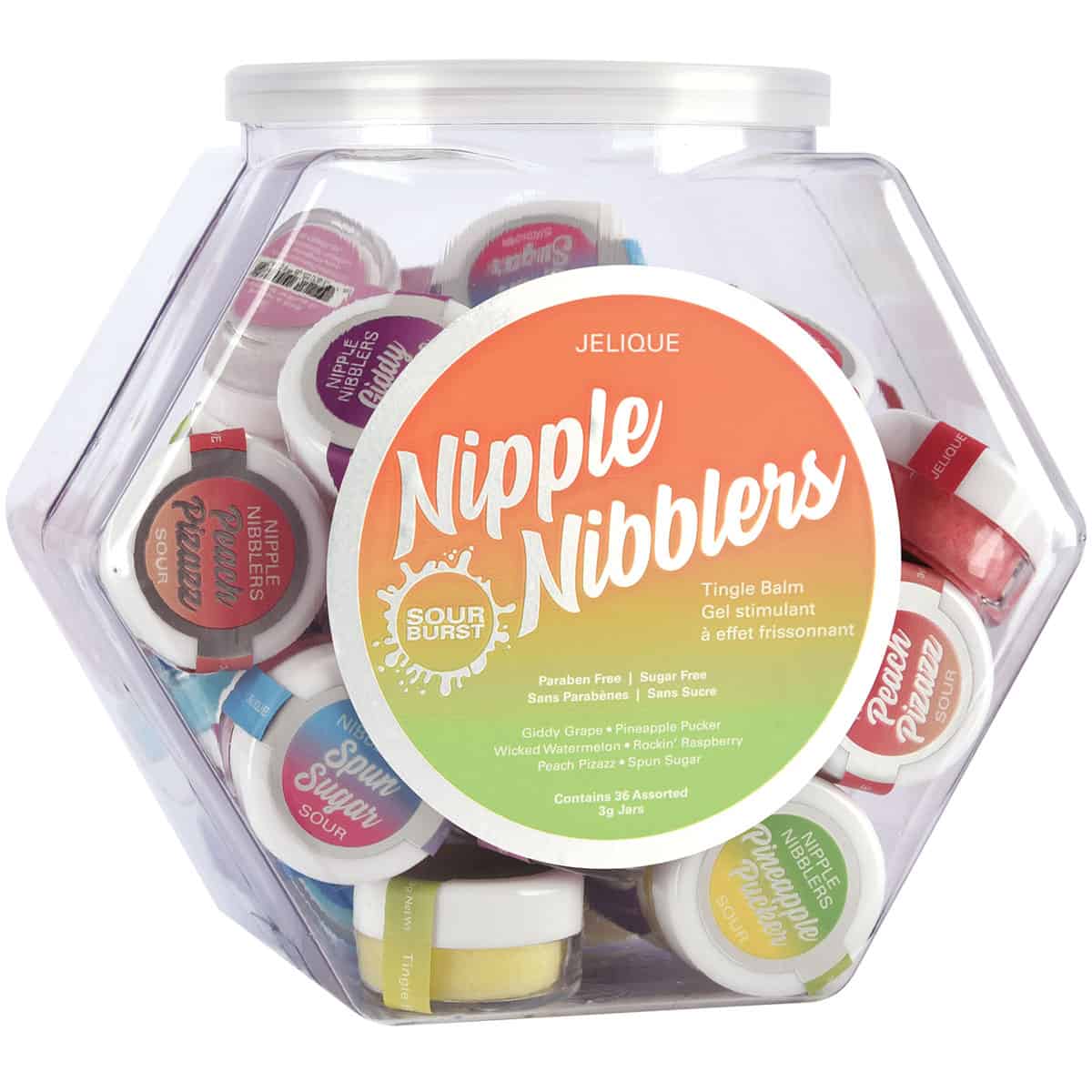 A top choice for vegans, jelique nipple nibbler sour tingle balm 36pc mixed bowl personal vegan lubricant by jelique is for sale at hervibrators. Com.