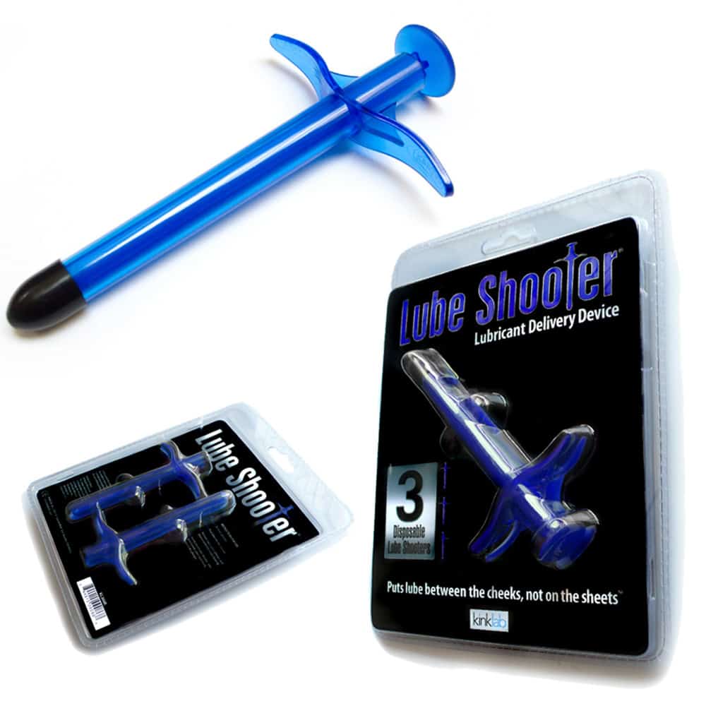 Buy and try KinkLab Lube Shooter Blue (3pk)  Anal Lubricant during your next sexual encounter and anal sex.