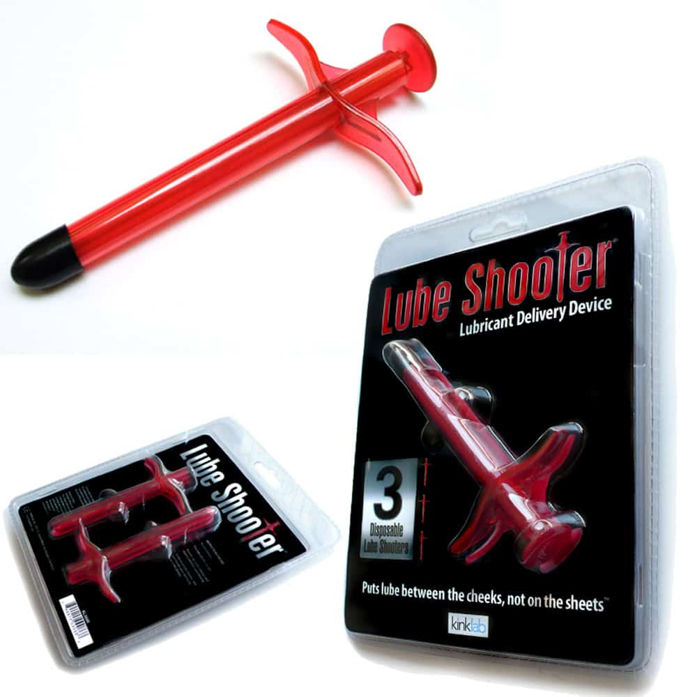 Buy and try KinkLab Lube Shooter Red (3pk)  Anal Lubricant during your next sexual encounter and anal sex.