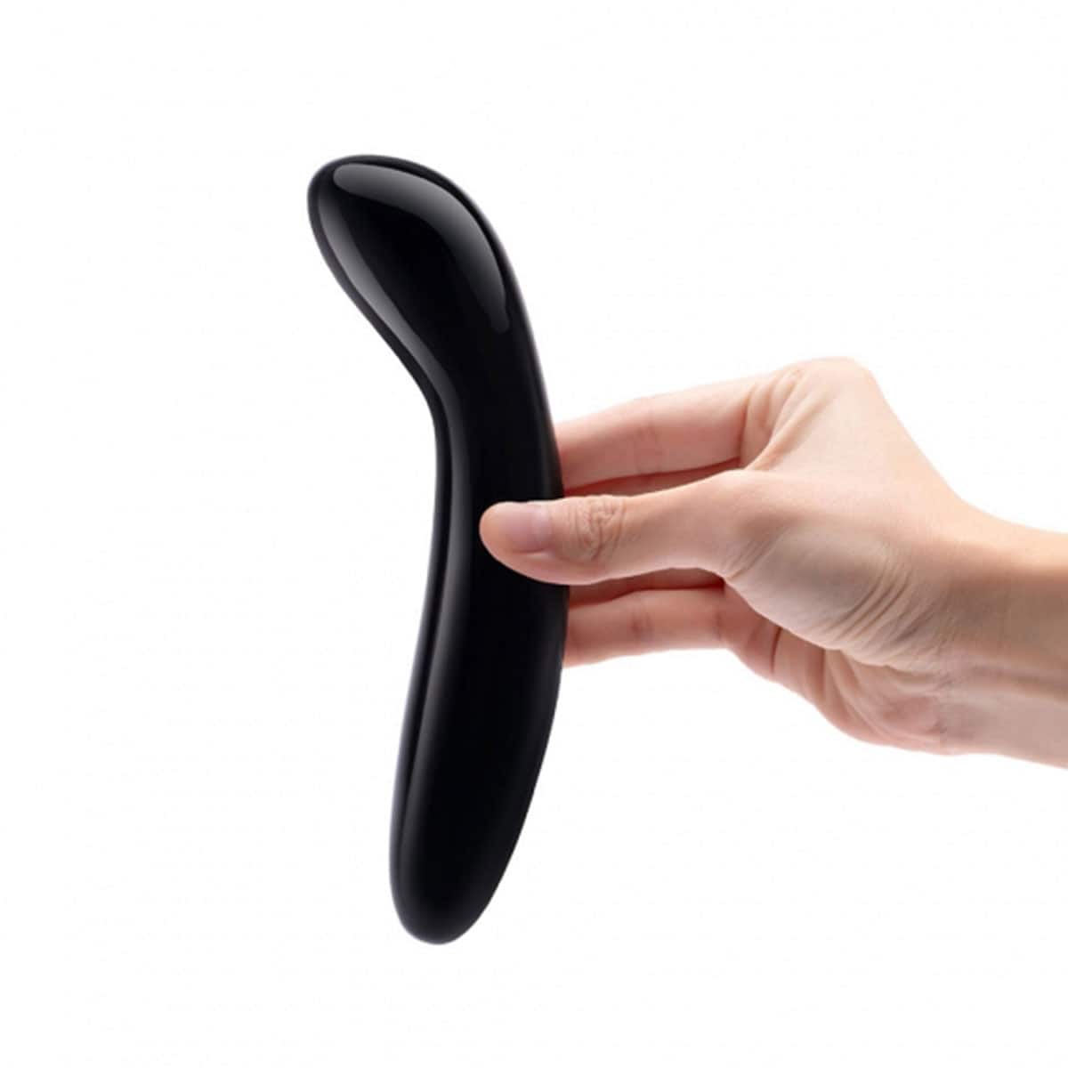 Le Wand Crystal G Wand Black Obsidian dildo made by Le Wand on sale at herVibrators.com