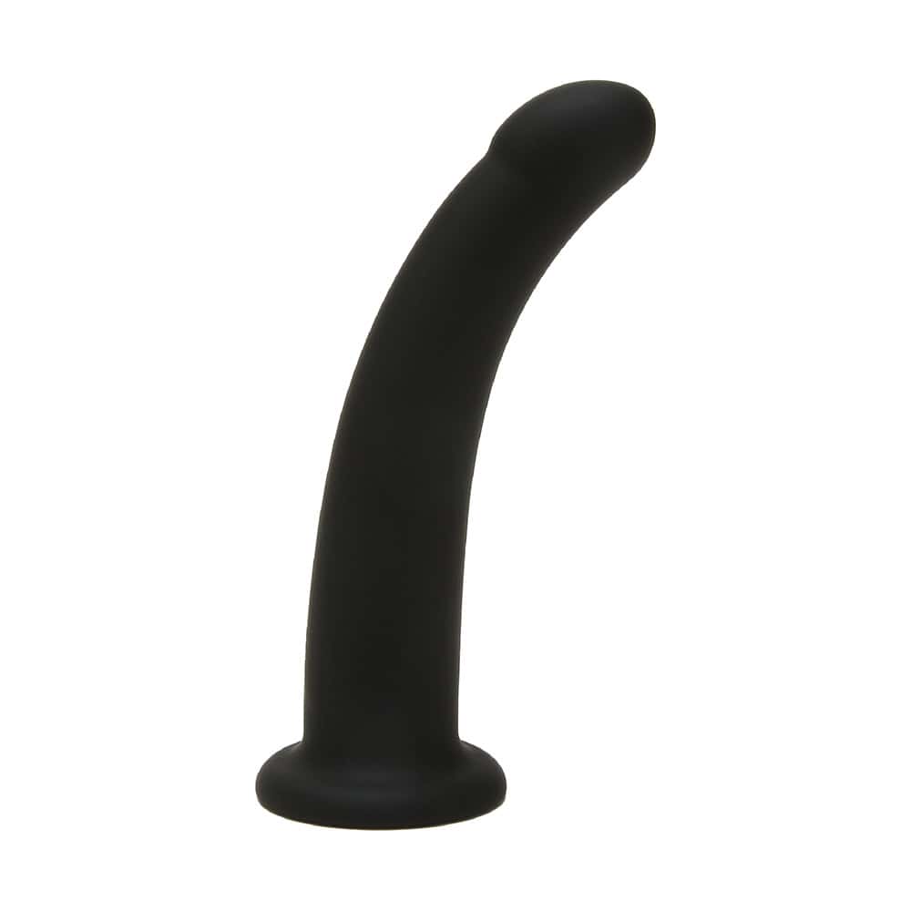 Me You Us 6in Curved Silicone Dildo Blk dildo made by Me You Us on sale at herVibrators.com