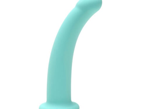 Me you us 7in curved silicone dildo aqua dildo made by me you us on sale at hervibrators. Com