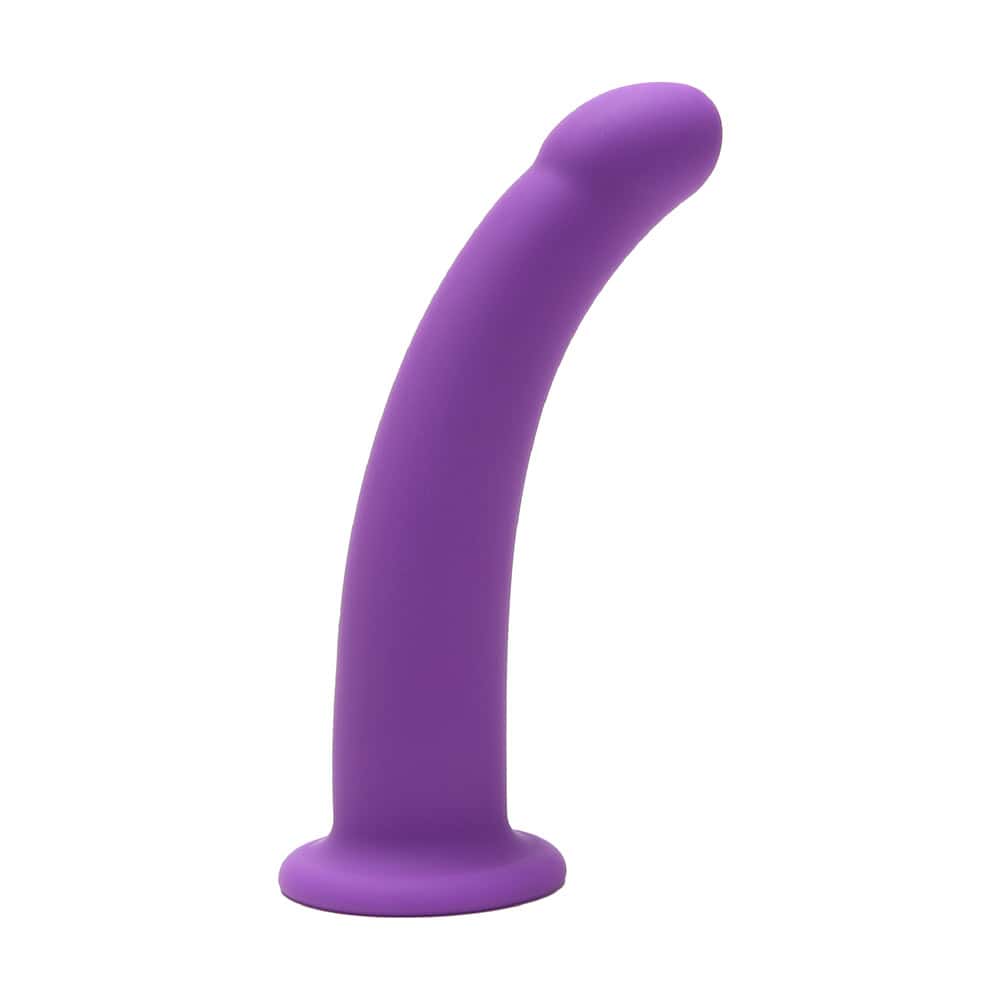 Me You Us 7in Curved Silicone Dildo Purp dildo made by Me You Us on sale at herVibrators.com