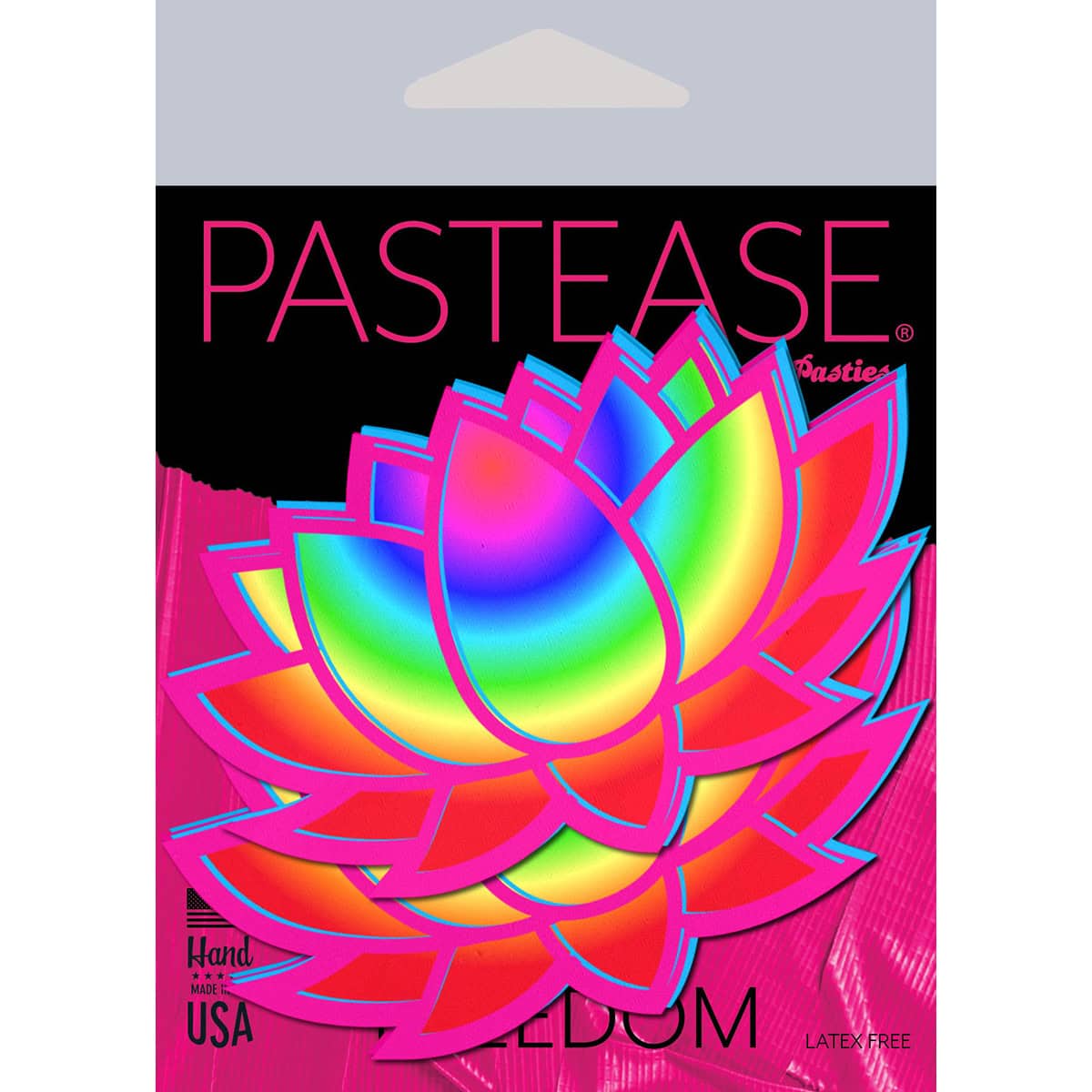 Wearing Pastease Acid Rainbow Lotus nipples covers by Pastease can be fun and sexy!