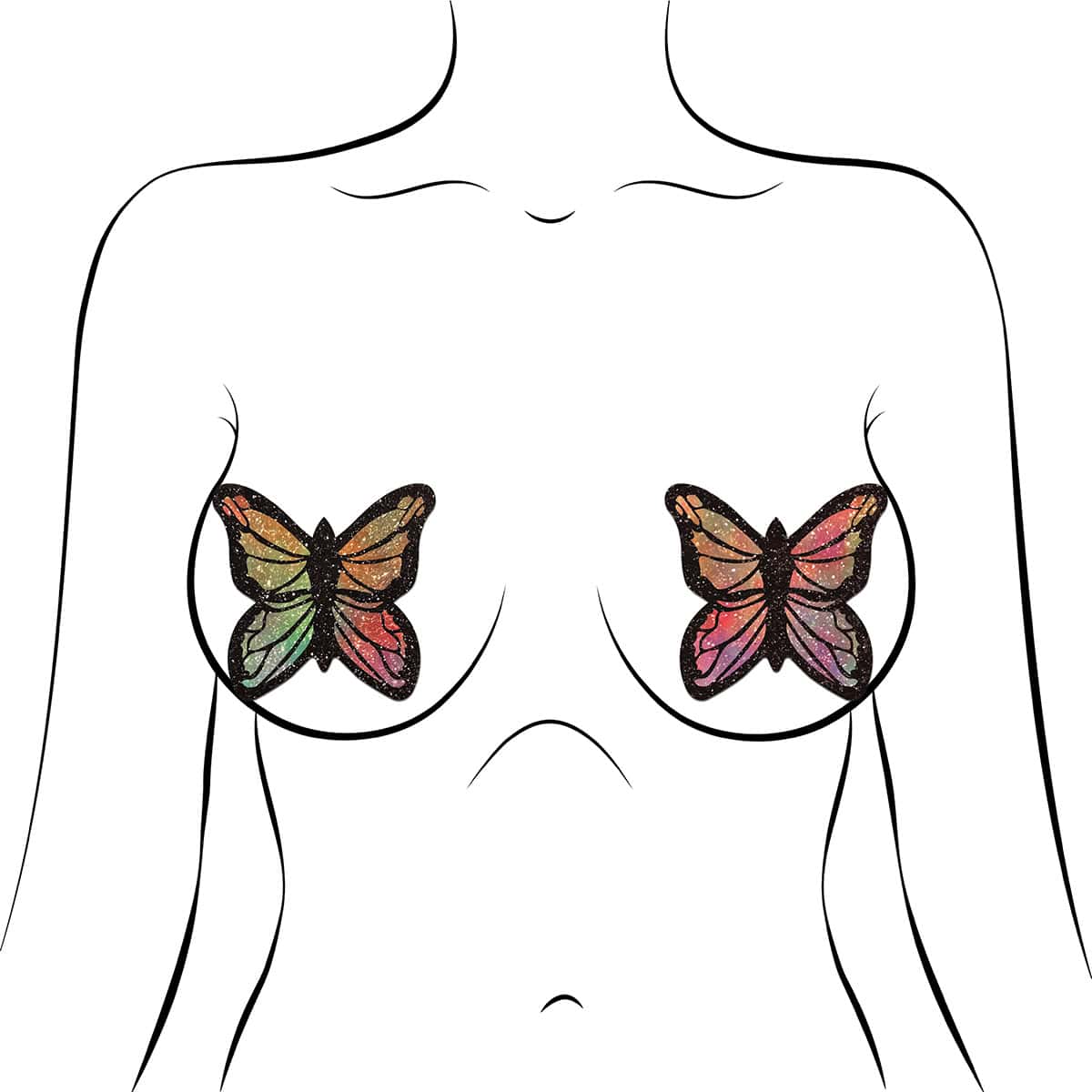 Wearing Pastease Butterfly Prism nipples covers by Pastease can be fun and sexy!