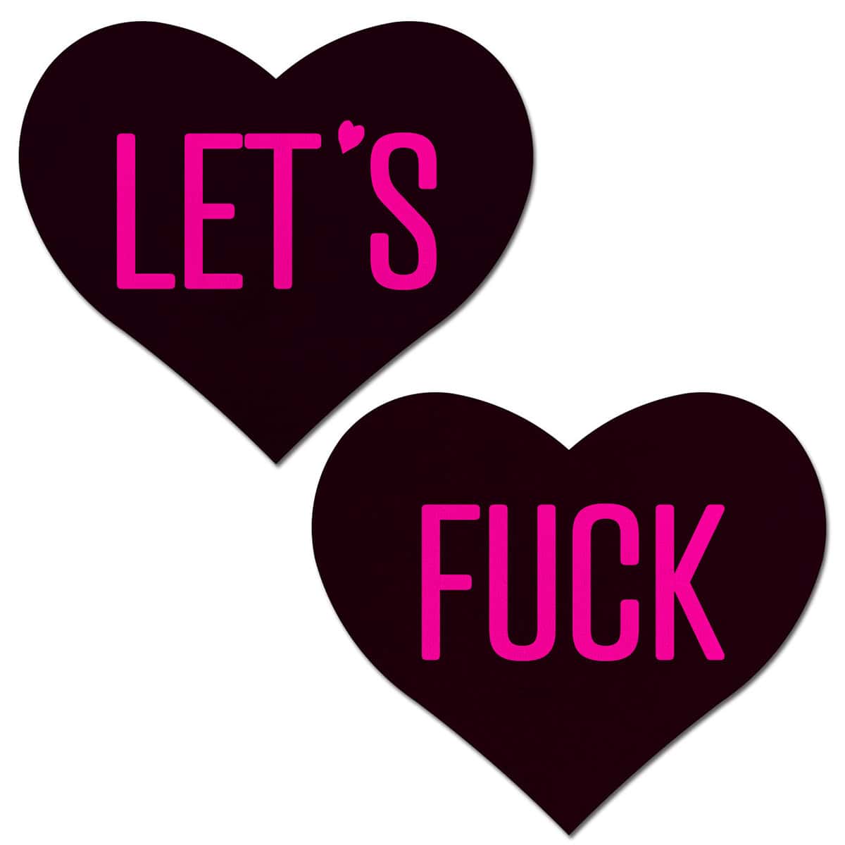 Wearing Pastease Lets Fuck Hearts nipples covers by Pastease can be fun and sexy!