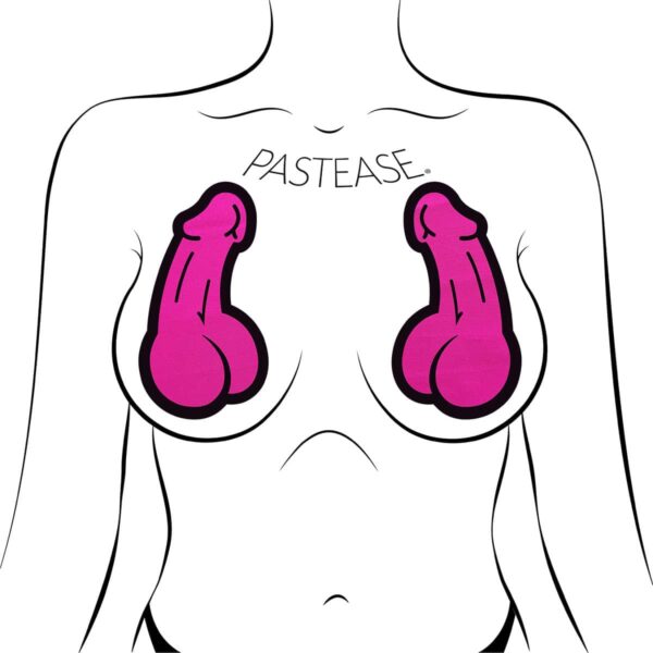 Wearing Pastease Pink Penises nipples covers by Pastease can be fun and sexy!