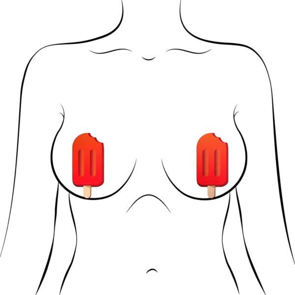 Wearing Pastease Popsicles Red nipples covers by Pastease can be fun and sexy!