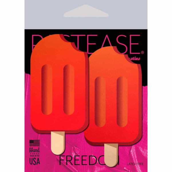 Wearing Pastease Popsicles Red nipples covers by Pastease can be fun and sexy!