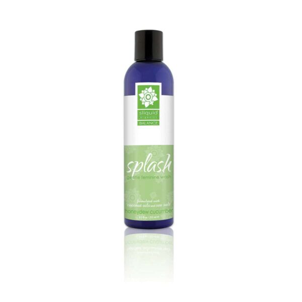 A top choice for Vegans, Sliquid Splash 8.5oz - Honeydew Cucumber personal vegan lubricant by Sliquid is for sale at herVibrators.com.