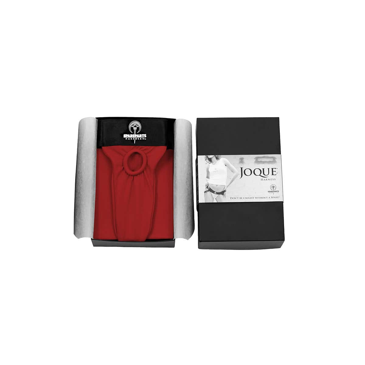 Best SpareParts Joque Harness Red- Size A dildo panties made by SpareParts HardWear on sale at herVibrators.com