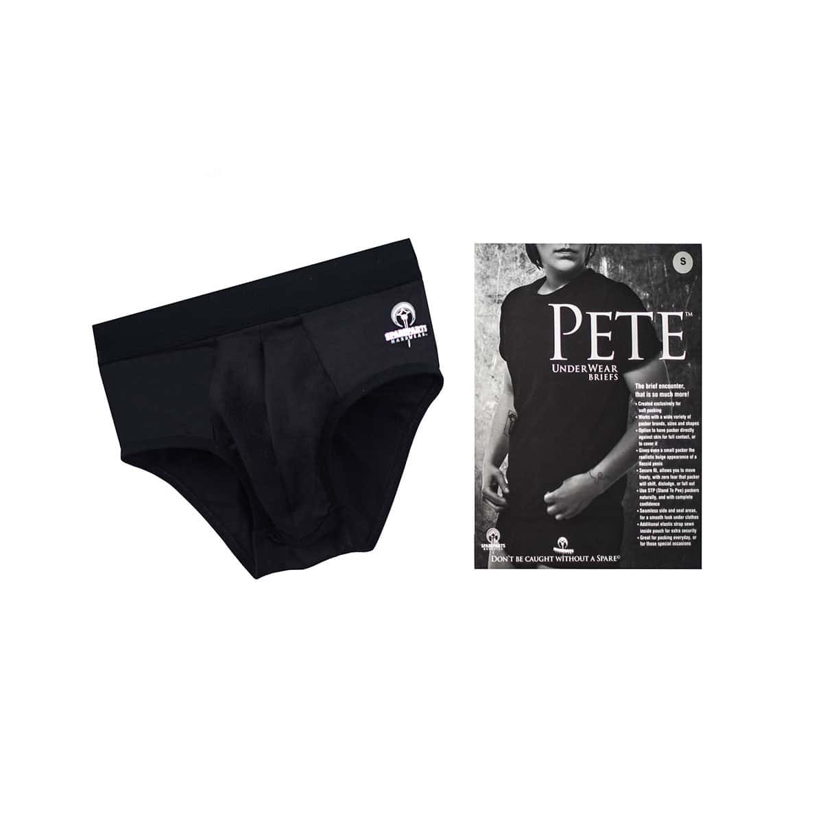 Best SpareParts Pete Contoured Briefs - XL dildo panties made by SpareParts HardWear on sale at herVibrators.com