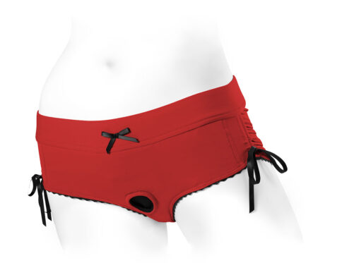 Best spareparts sasha harness red/black nylon - 2x dildo panties made by spareparts hardwear on sale at hervibrators. Com