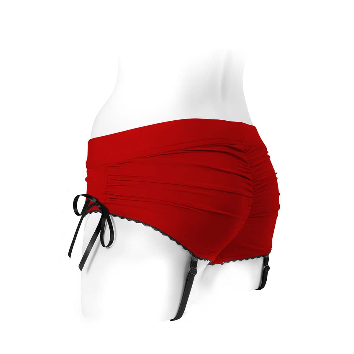 Best SpareParts Sasha Harness Red/Black Nylon - Small dildo panties made by SpareParts HardWear on sale at herVibrators.com