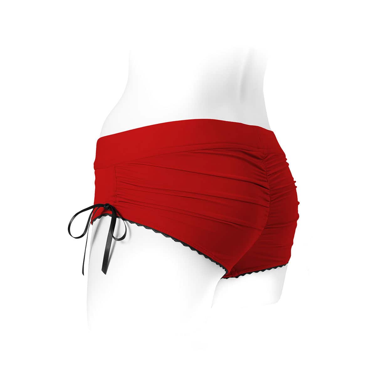 Best SpareParts Sasha Harness Red/Black Nylon - Small dildo panties made by SpareParts HardWear on sale at herVibrators.com
