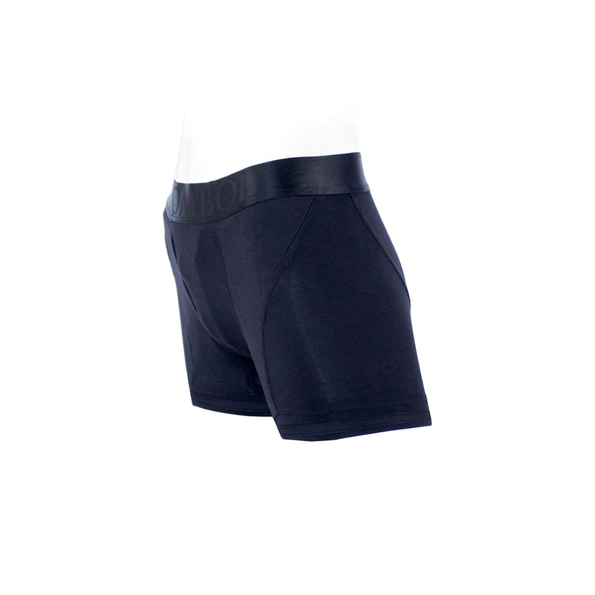 Best SpareParts Tomboii Black/Black Rayon - Medium dildo panties made by SpareParts HardWear on sale at herVibrators.com