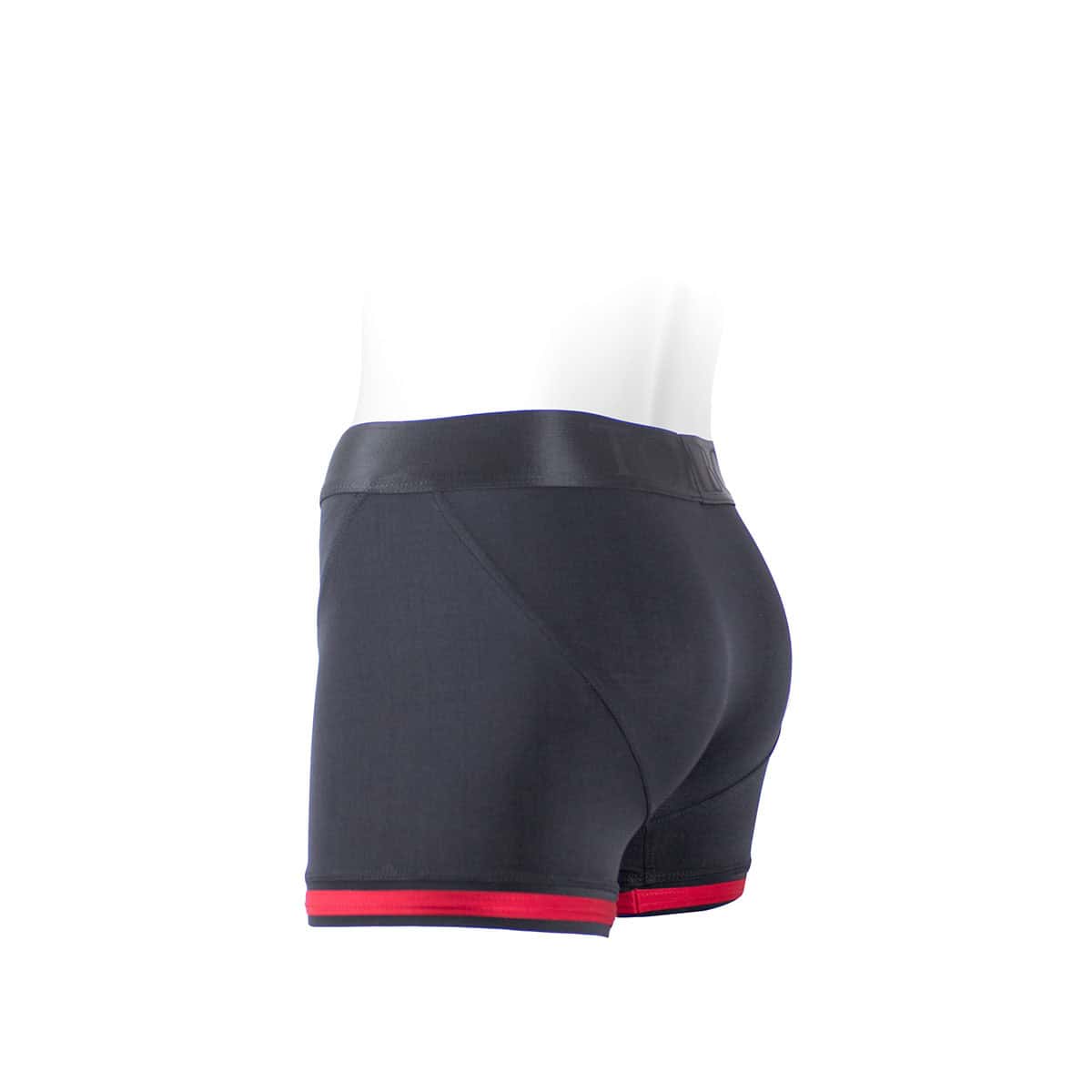 Best SpareParts Tomboii Black/Red Nylon - 2X dildo panties made by SpareParts HardWear on sale at herVibrators.com