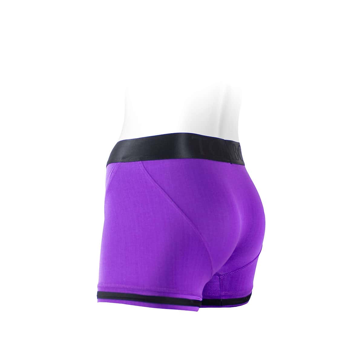 Best SpareParts Tomboii Purple/Black Nylon - 3X dildo panties made by SpareParts HardWear on sale at herVibrators.com