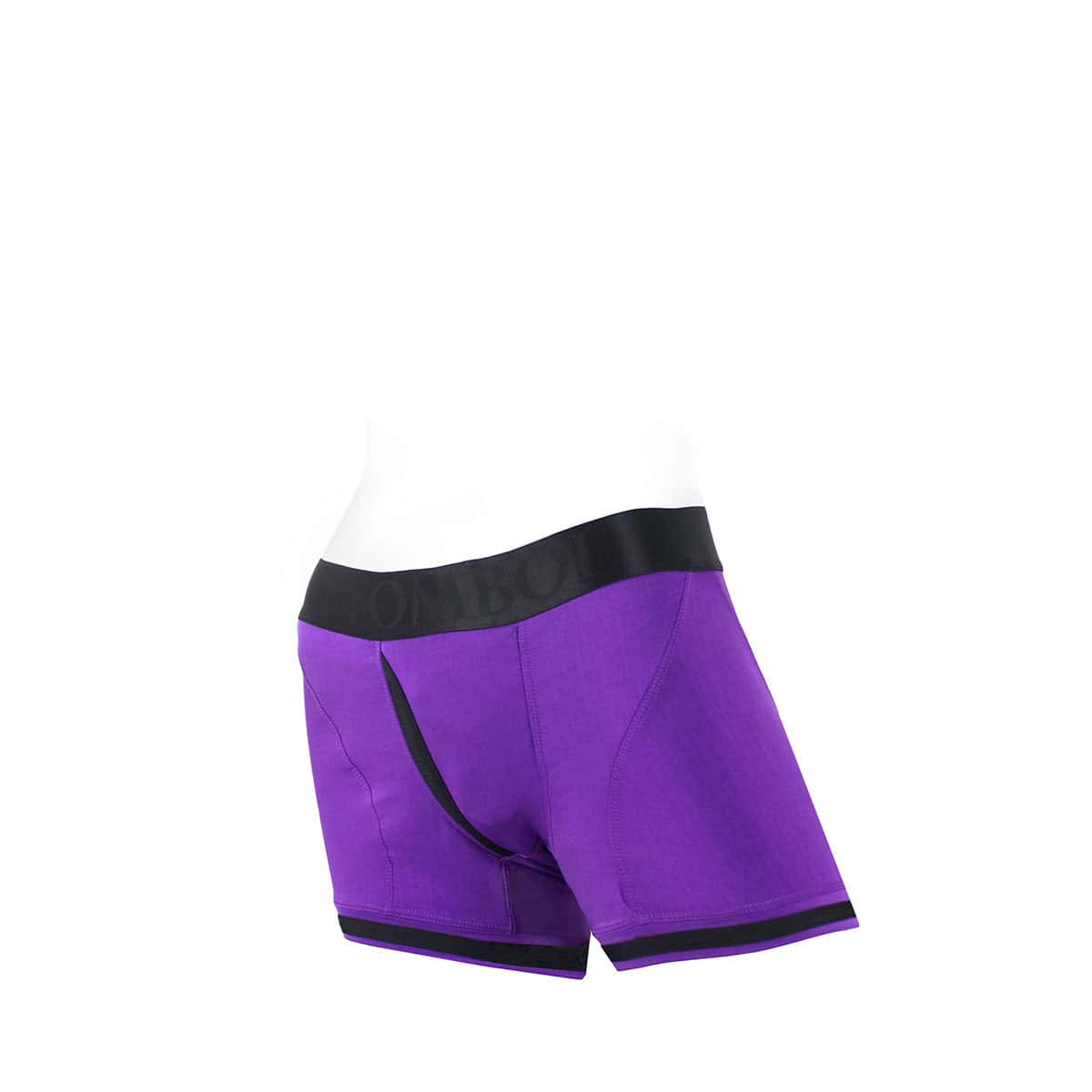 Best SpareParts Tomboii Purple/Black Nylon - Large dildo panties made by SpareParts HardWear on sale at herVibrators.com