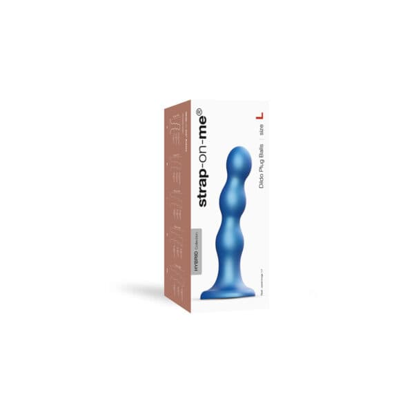 Strap On Me Balls Plug Dil Blue Large dildo made by Strap-On-Me on sale at herVibrators.com