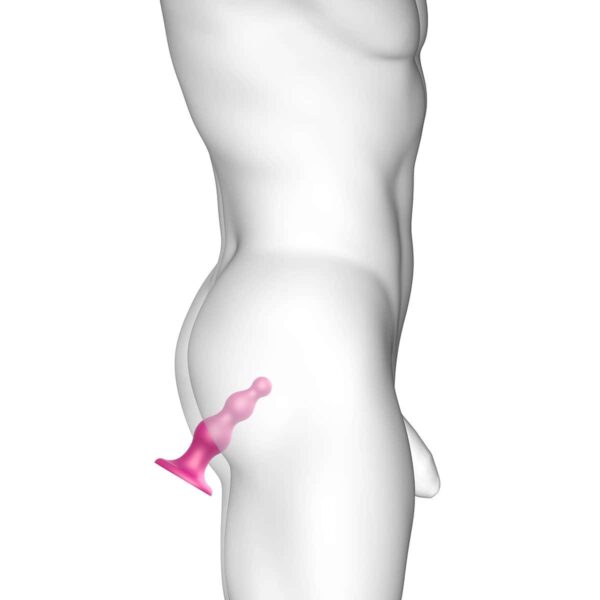 Strap On Me Beads Plug Dil Metallic Raspberry Large dildo made by Strap-On-Me on sale at herVibrators.com