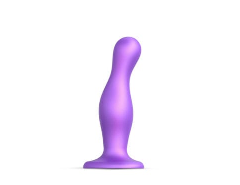Strap on me curvy plug dil metallic purple large dildo made by strap-on-me on sale at hervibrators. Com