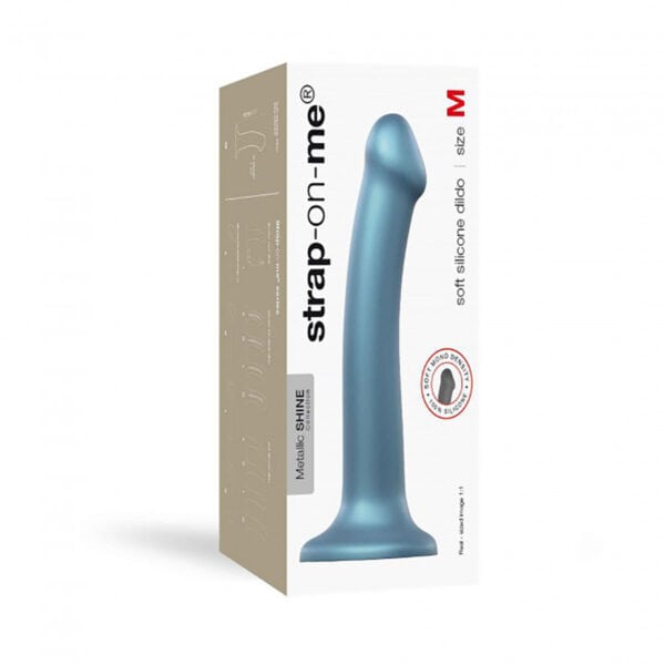 Strap On Me Dil Metallic Blue dildo made by Strap-On-Me on sale at herVibrators.com