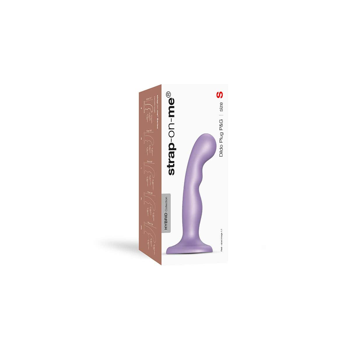 Strap On Me P amp G Plug Dil Metallic Lilac Small dildo made by Strap-On-Me on sale at herVibrators.com