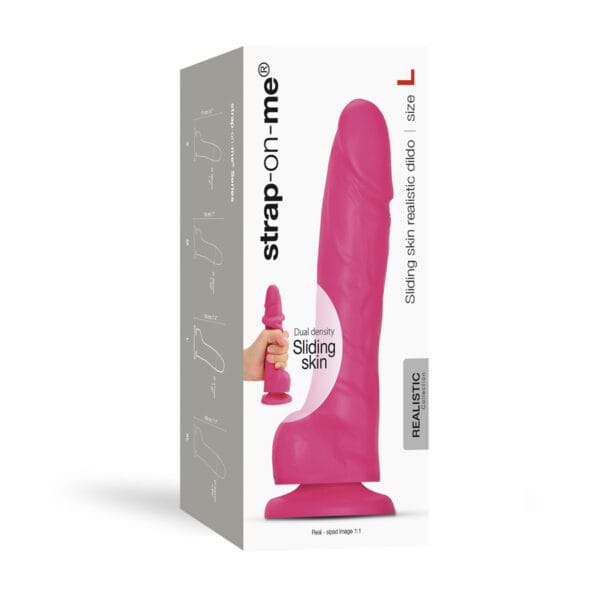 Strap On Me Sliding Skin Realistic Dil Large Fuchsia dildo made by Strap-On-Me on sale at herVibrators.com